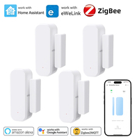 Smart Zigbee Door Window Sensor Open Close Detector for Ewelink App Control Need Hub Works with Alexa Google Home Assistant Z2M