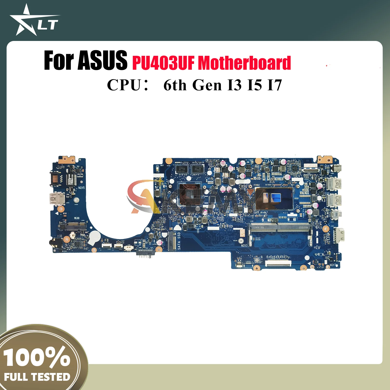 

PU403UF Laptop Motherboard For ASUS VivoBook PU403U PU403UF Notebook Mainboard With I3 I5 I7 CPU 100% tests OK fast shipping stk
