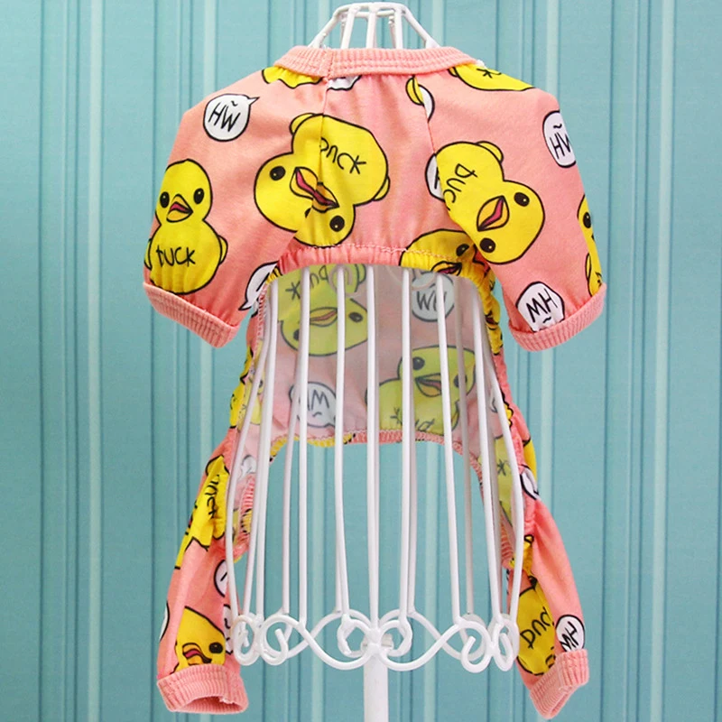 Pet Dog Clothes Soft Puppy Pajamas Printing Outfits Pet Clothing for Small Dogs t shirts Spring Yorkies Chihuahua Clothes 1d30