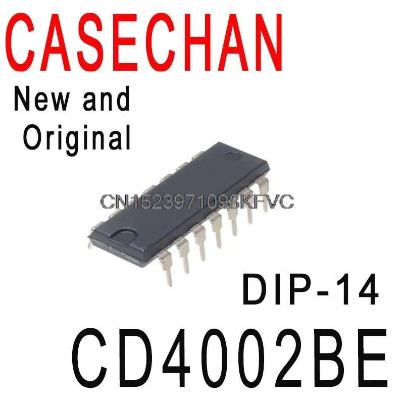 5PCS New and Original CD4002 DIP-14 Dual 4-input NOR gate  In Stock IC CD4002BE