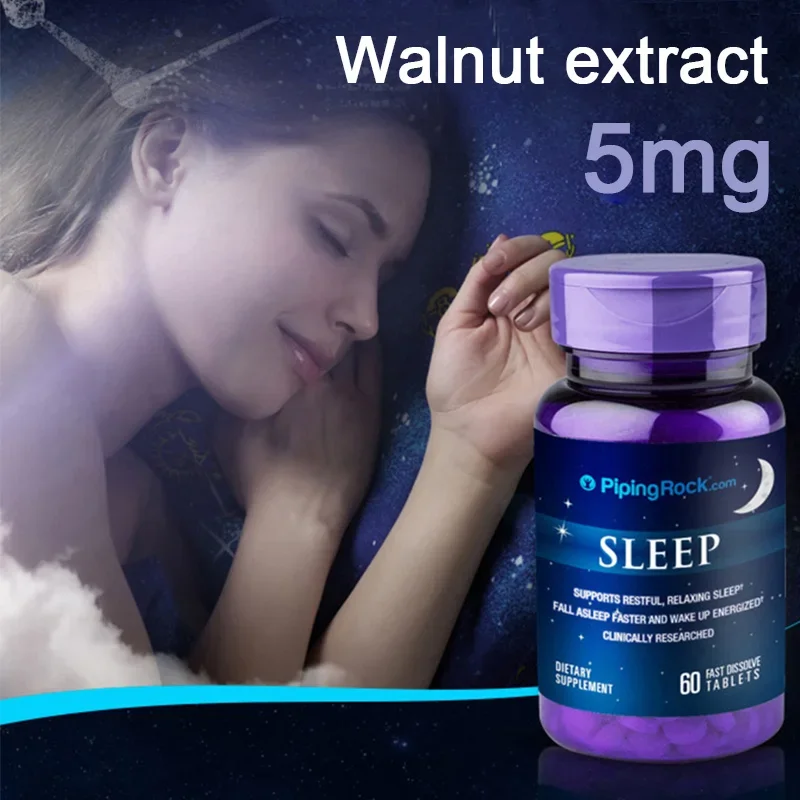 60 Pills Melatonin 5mg Sleep Tablets Easily Absorbed Tablets