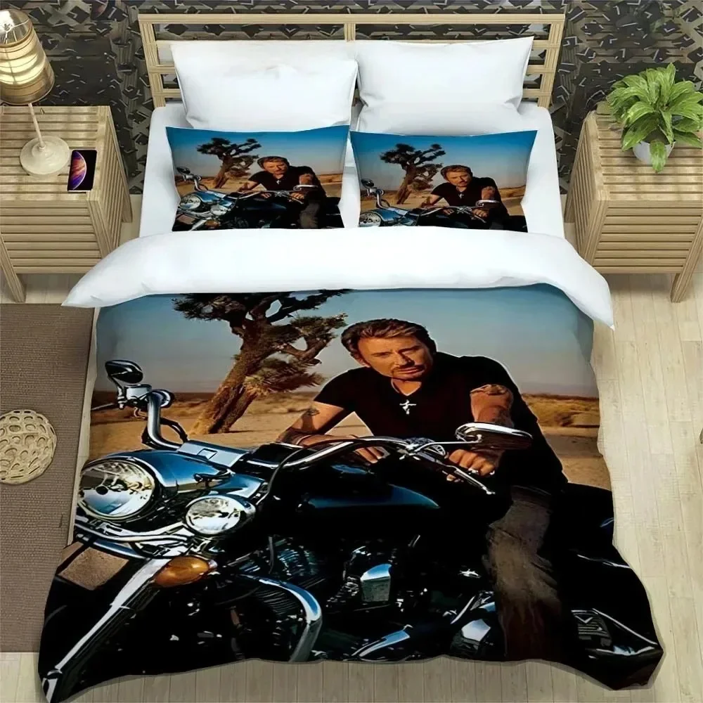 rock star Johnny Hallyday Bedding Set Bedroom Soft Modern Bedspreads Comefortable Kids Duvet Cover Quilt Cover And Pillowcase