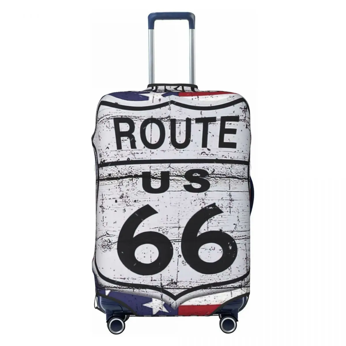 Route 66 Print Luggage Protective Dust Covers Elastic Waterproof 18-32inch Suitcase Cover Travel Accessories