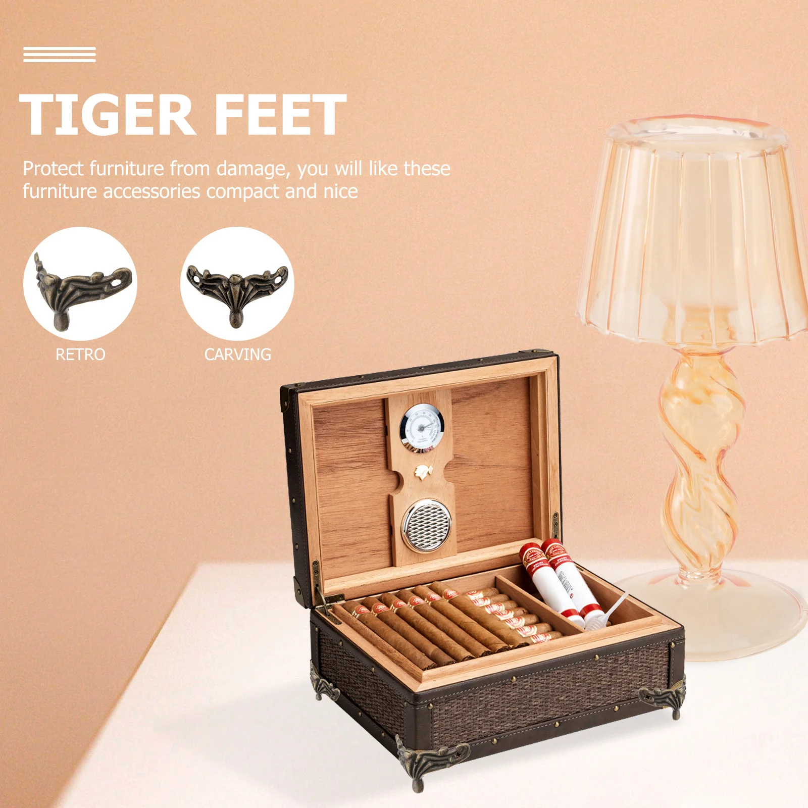 12pçs protetores de canto de caixa, pés de móveis de liga para presente, joias, caixas de madeira, acessórios de fixação duráveis