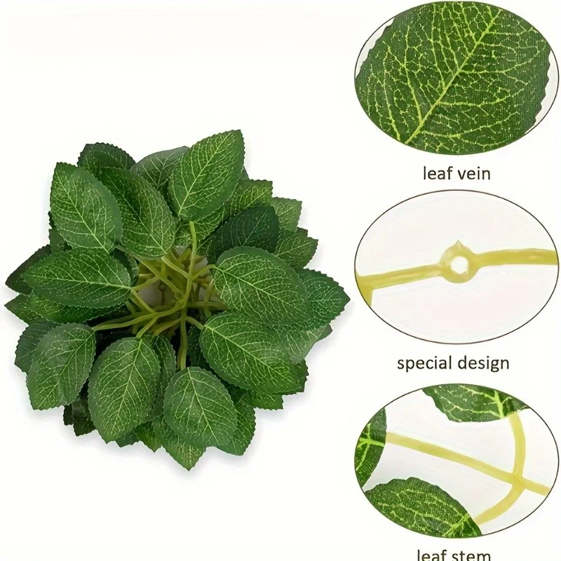 10-100 قطعة من أوراق الورد المقلدة، أوراق زهور الورد الاصطناعية الخضراء المزيفة DIY باقة الزفاف ديكور المركزي لتزيين الحفلات