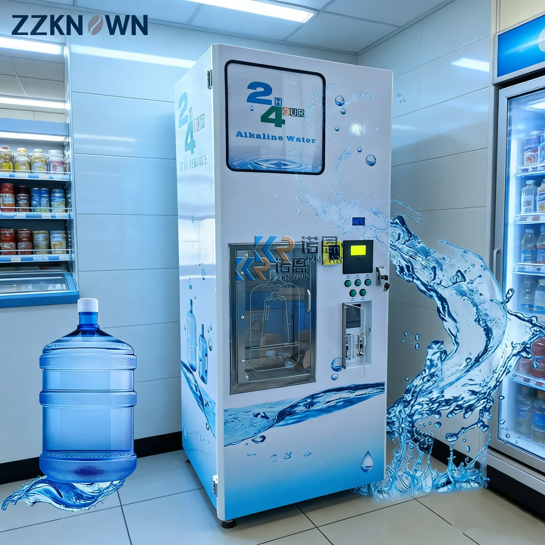

Customized 24 Hours Self Service Automatic Water Vending Machine With Pure Water