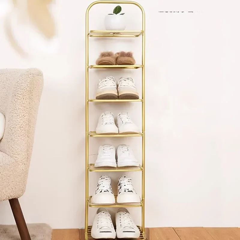 Organizer Display Shoe Rack Metal Modern Stackable Entrance Hall Shoe Rack Vertical Narrow Archivadores Shoemakers Furniture