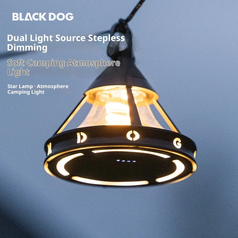 BLACKDOG الضوء المحيط المحمولة في الهواء الطلق إضاءة طويلة العمر الضوء المحيط خفيفة الوزن للغاية التخييم IP44 مقاوم للماء