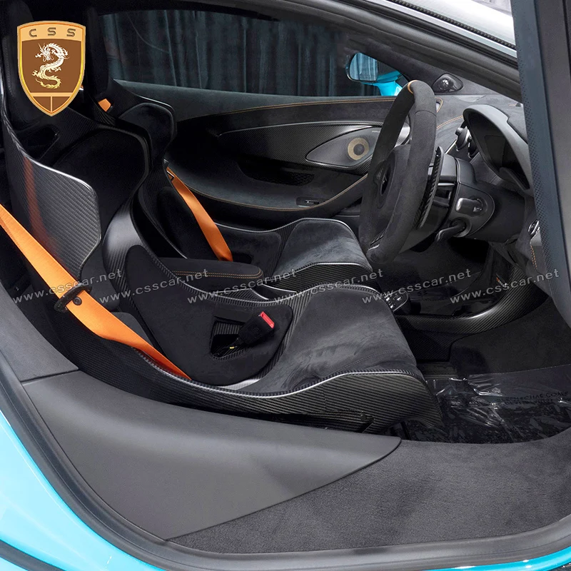 Car Seat Back Right Left Seats For Mclaren 570S 650S 720S P1 MSO Modify Design Exterior Carbon Fiber Upgrade Accessories