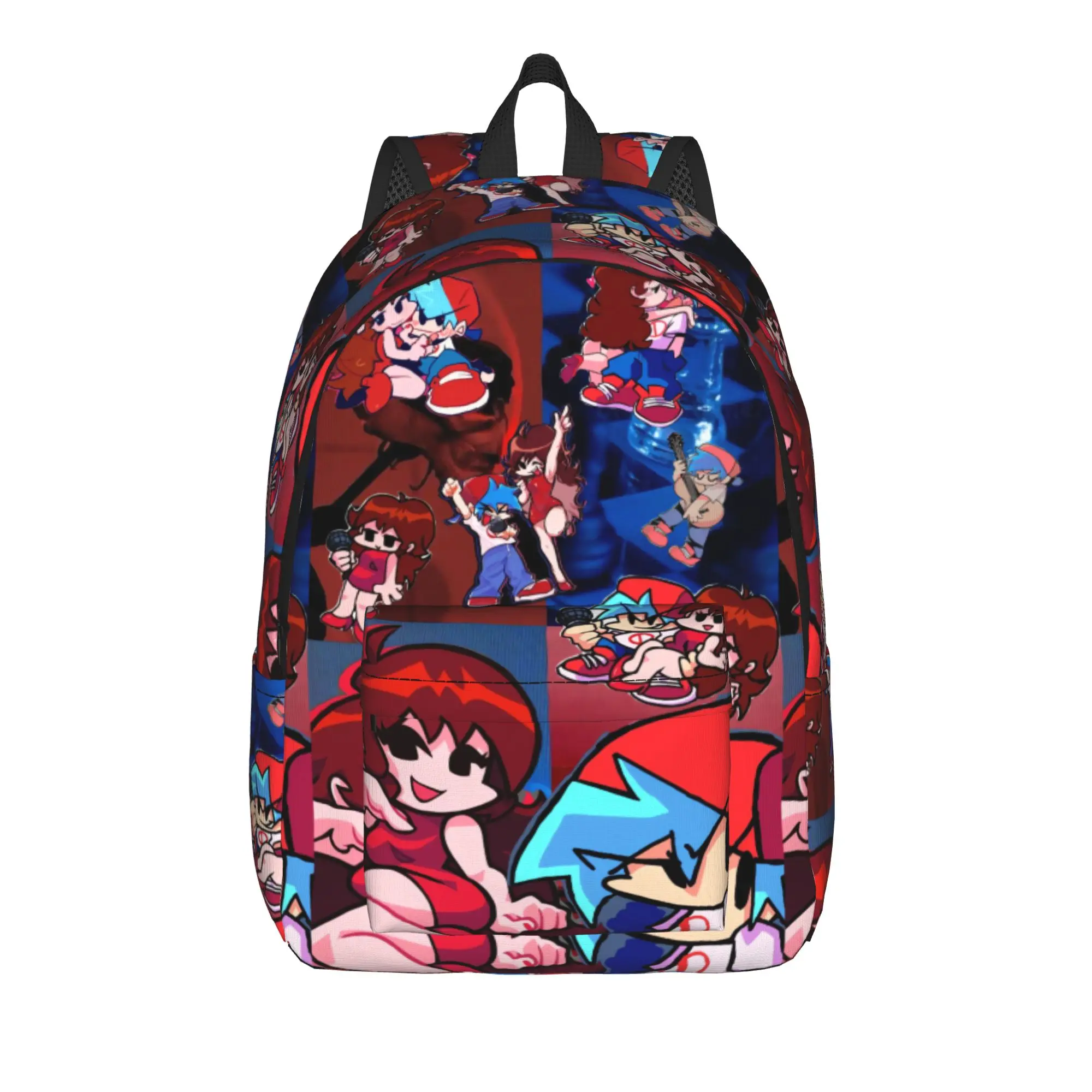 Cartoon Youthful Friday Night Funkin Backpack  Kawaii Backpacks Youth Outdoor Breathable High School Bags Design Rucksack