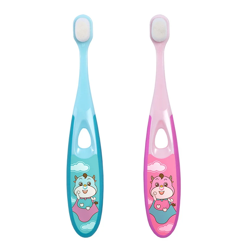 

Ultra-fine Soft Toothbrush Portable Travel Hair Eco Friendly Brush Soft Fiber Toothbrush Oral Hygiene Care Random Color