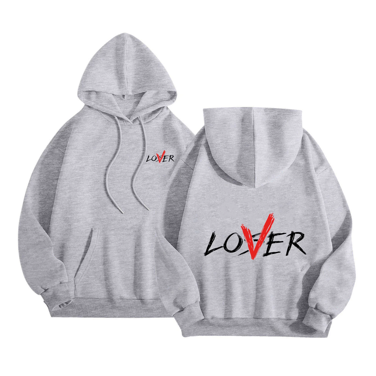 European and American Street Fashion Hoodie Personality Y2k Harajuku Letter Printed Clothing Versatile Oversized Sweatshirt
