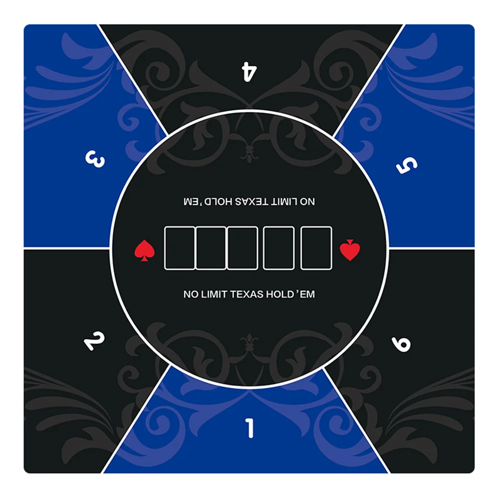 Thicken Casino Texas Hold'em Poker Mat Multi-sizes Table Cloth Majong Board Game Chips Table Mats Non-slip Layout Poker Game Mat