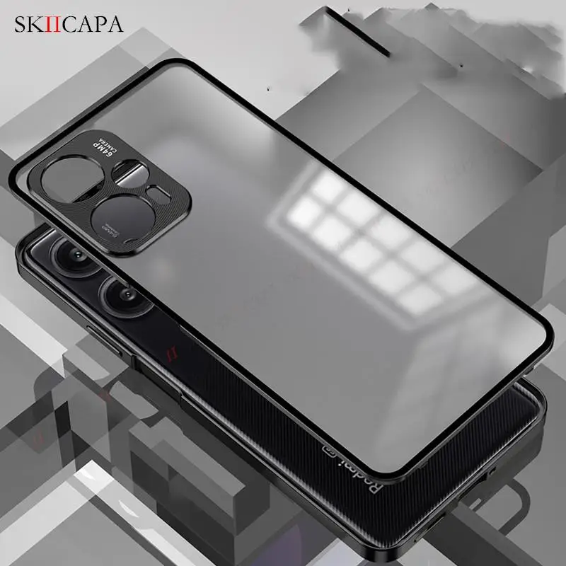 For Xiaomi Poco F5 Pro Tempered Glass Phone Case For Poco X5Pro Aluminium Alloy Bumper Slim Shockproof Lens Protection Cover