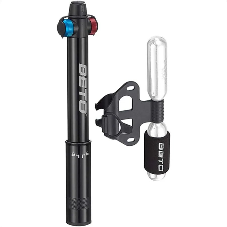 

Мини-велосипедный насос с двойным режимом CO2 Iator, ручной насос CO2 Vae, портативный велосипедный насос для шин, запатентованный, с автоматическим переключением, с двойной головкой, подходит для Presta S