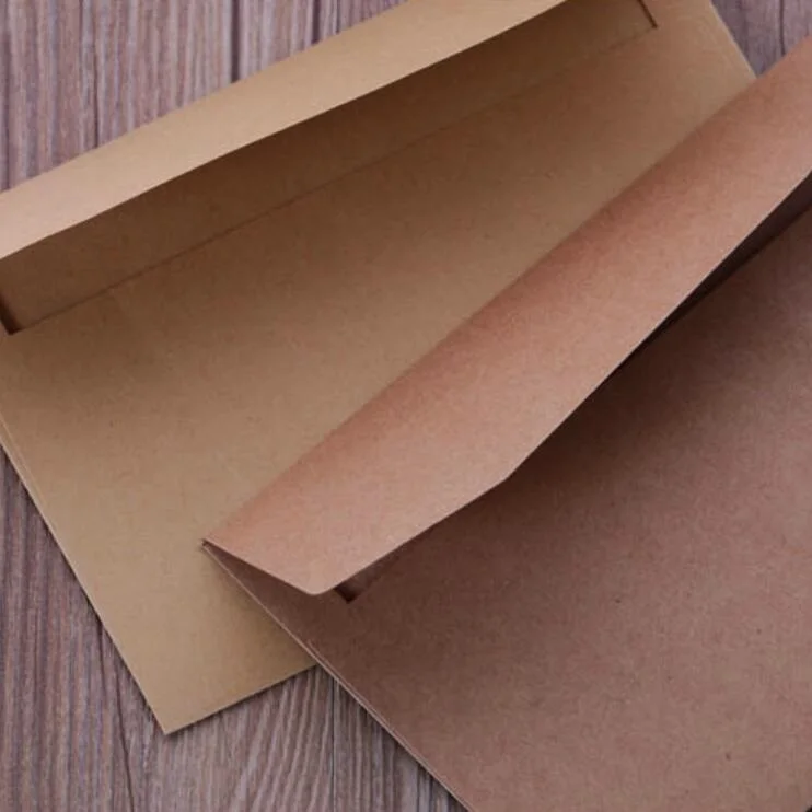 Enveloppes en papier kraft vintage, lot de 10 pièces, fournitures scolaires et de bureau