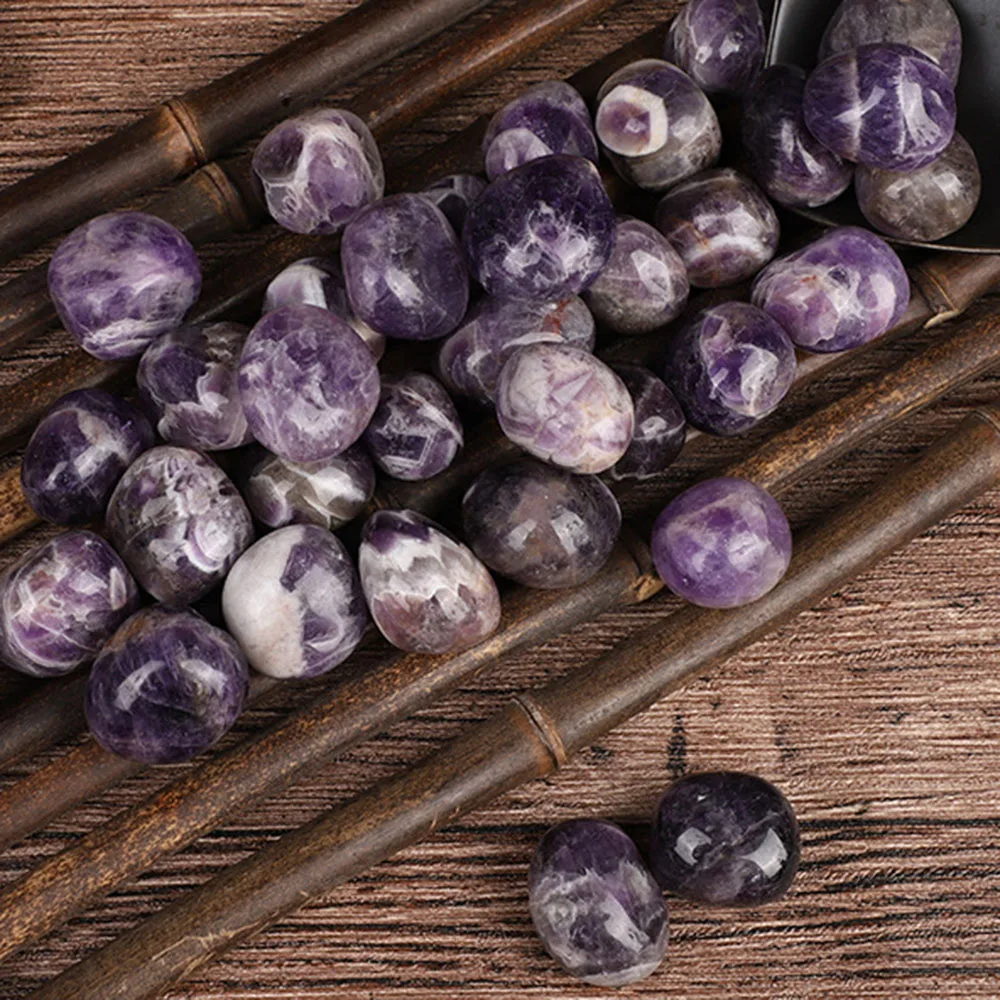 Natural Dream Amethyst Crystals Tumbled Polished Stones Gemstone Bulk, Reiki Healing Stone, Home Decor Rocks Wholesale
