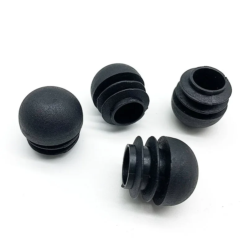 Domed Round Plastic Blanking End Caps Chair Feet Tube Inserts Plug 16mm-76mm