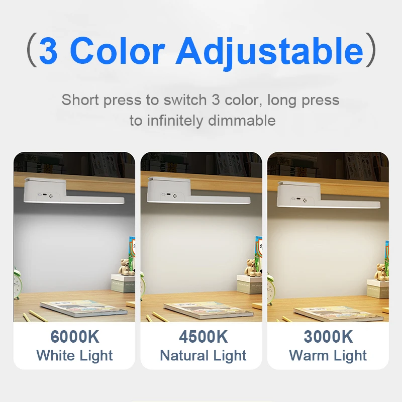 مصباح ليد ضوء الليل USB قابلة للشحن لاسلكي للتحكم عن بعد تحت مصباح الكابين لإضاءة خزانة غرفة النوم وخزانة الملابس