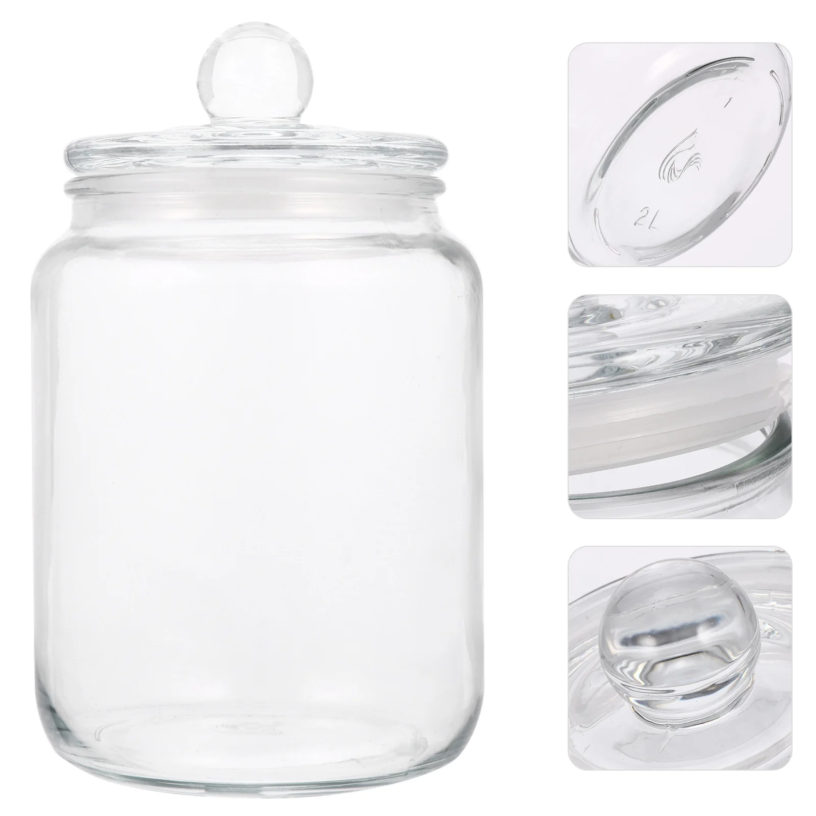 

Multipurpose Glass Food Storage Container Sealed Cereals Jars for Dry Foods Beans Spices Sealed Canisters Dried Fruit Jar