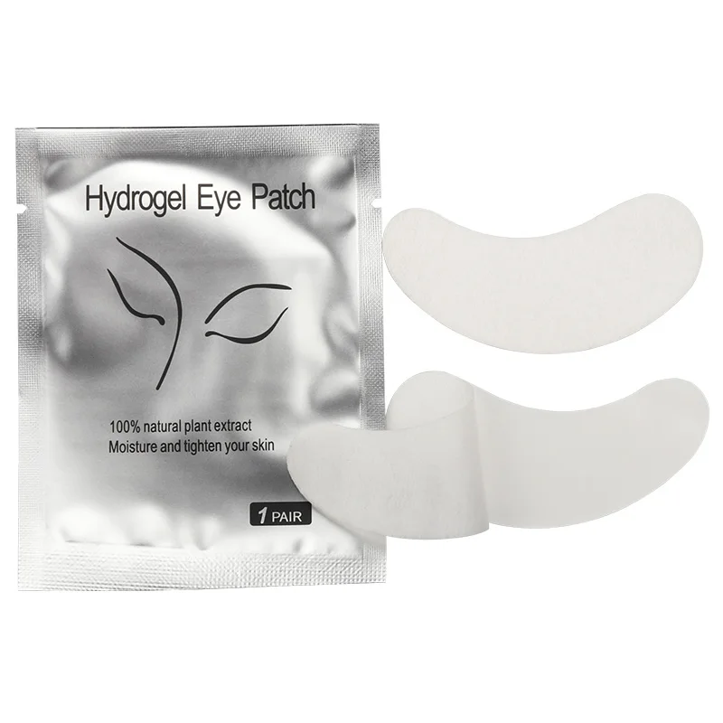Qiwu50 pares de cílios sob os olhos remendos almofada de isolamento remover hidrogel olho remendo adesivo junta extensão de cílios ferramentas de maquiagem
