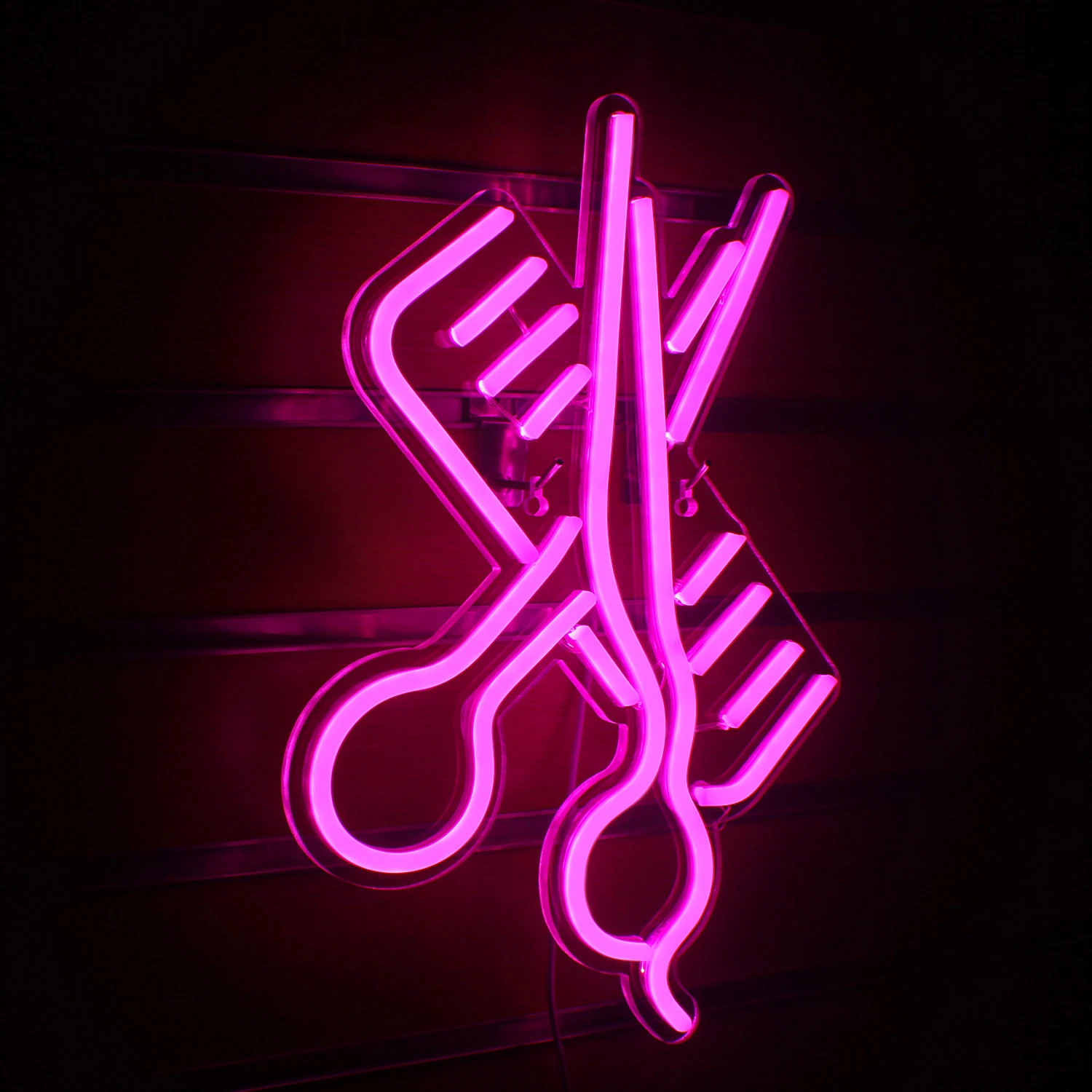 Scissors Neon Sign LED Barbershop Neon Lights Aesthetic Haircut Room Decoration For Barber Beauty Salon Hanging Wall Decor Lamp