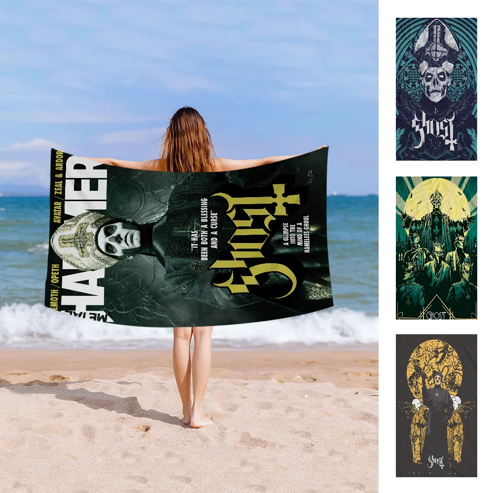 

Ghost Band Microfiber Blanket Quick Drying Beach Towels Oversized Printing Super Absorbent Pool Towel Blanket