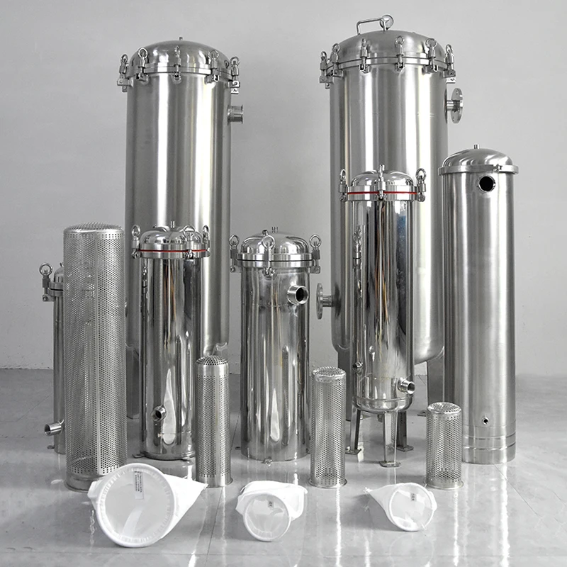 مبيت مرشح حقيبة من الفولاذ المقاوم للصدأ عالمي، وعاء متعدد الأكياس 304 SS لترشيح سائل زيت الماء #5