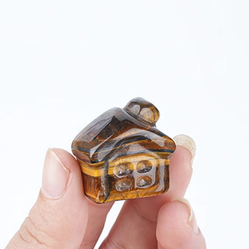 Miniature Landscape Crystal Stone Snow House Thumbnail Huts DIY Bonsai Terrarium Crafts Desk Ornaments for Fairy Garden Decor