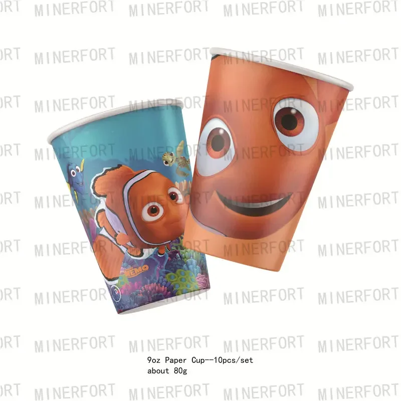 Animation Finding Nemo Birthday Party Decoration Children Party Finding Nemo Balloons Disposable Tableware Plates Napkins Swirls