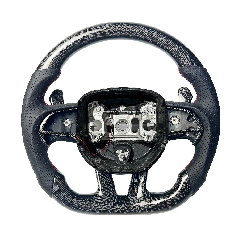 

Honeycomb Carbon Fiber Steering Wheel for Dodge Challenger Charger RT Durango SRT 392 Super Bee Jeep Cherokee Trackhawk