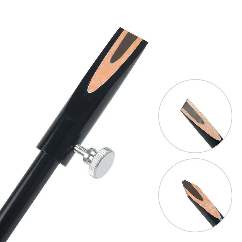 Eyebrow Pen Sharpening Tool Aluminum Alloy Microblading Eyebrow Pencil Sharper Makeup Tool Kits for Beginner Fixing Eyebrow Pen