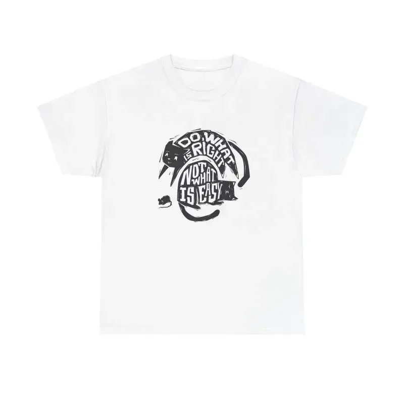 Do What Is Right Not Easy T Shirt Heavy Cotton
