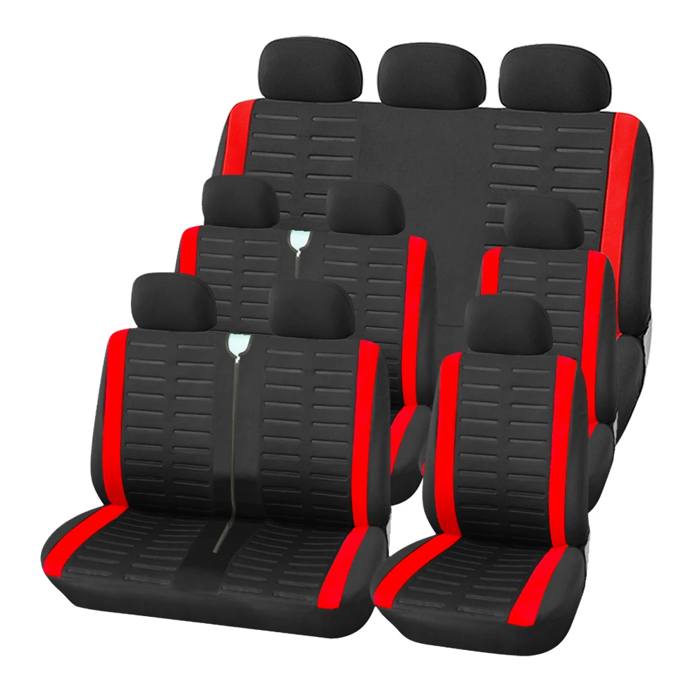 Car Seat Cover Product Includes 2 Sets of 2+1 Seat Covers and 1 Set of 3-Person Seat Covers Suitable for Cars with 9 People