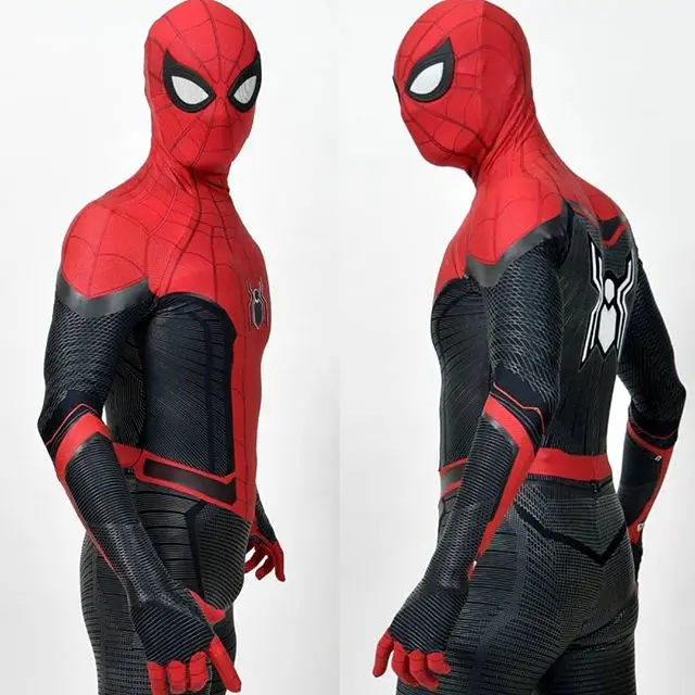 Zentai Weit Von Zu Hause Spiderman Halloween Cosplay Kostüm Erwachsene Kinder SuperHero Body Männer Party Overall