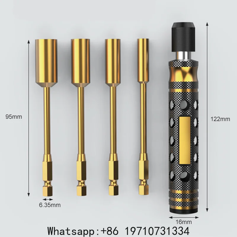 4 in 1 Magnetic Screwdriver with 1.5 2 2.5 3.0mm Bits  Quick Change Allen Key Hex Screws Wrench Tool RC Car Crawler Boat Repair