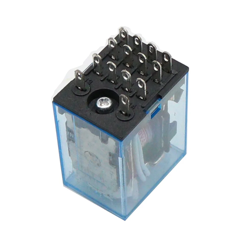 1 set MY4NJ small Electromagnetic Power Relay AC 12V 24V 36V 48V 110V 220V 380V Coil 4NO 4NC DIN Rail 14 pins + Base Mini relay
