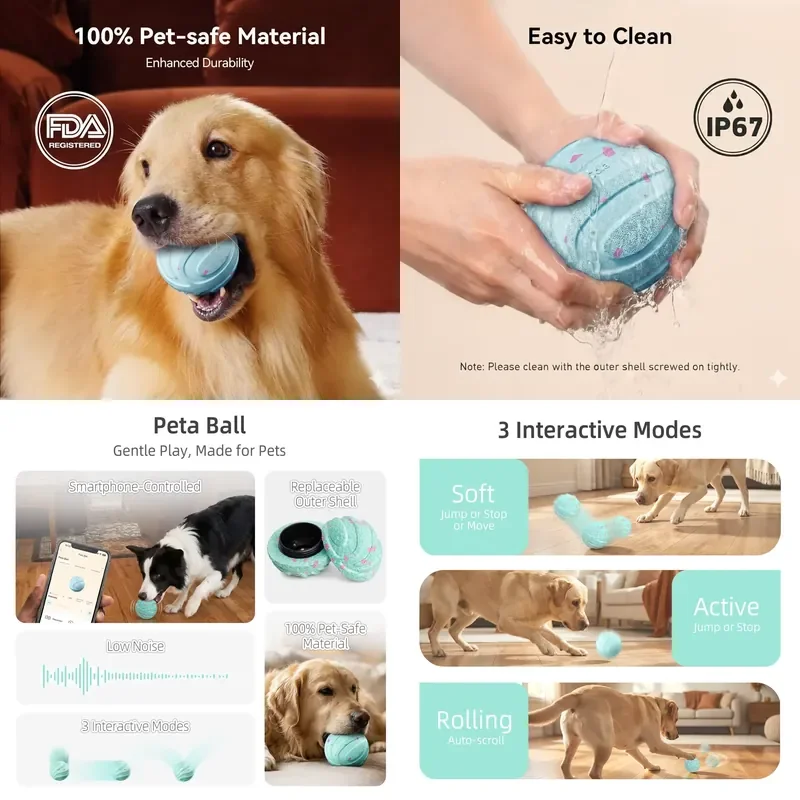Food-Grade TPU Hyper-Elastic Chew Toys for Dogs & Cats-Eco-Friendly Casual 3x Tear Resistance Remote Touch
