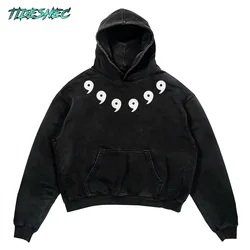 2024 Men's Hip Hop Logo Printed Hoodie Sweatshirt Oversized Cotton Streetwear Harajuku Men Clothing Hoodies