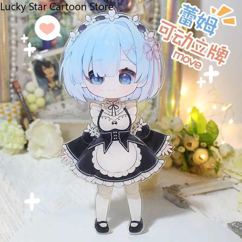 Rem Re:Life in a different world from zero Movable Paperman Acrylic Stand Decor Fans Gift Cosplay Halloween Game Collection - view 2