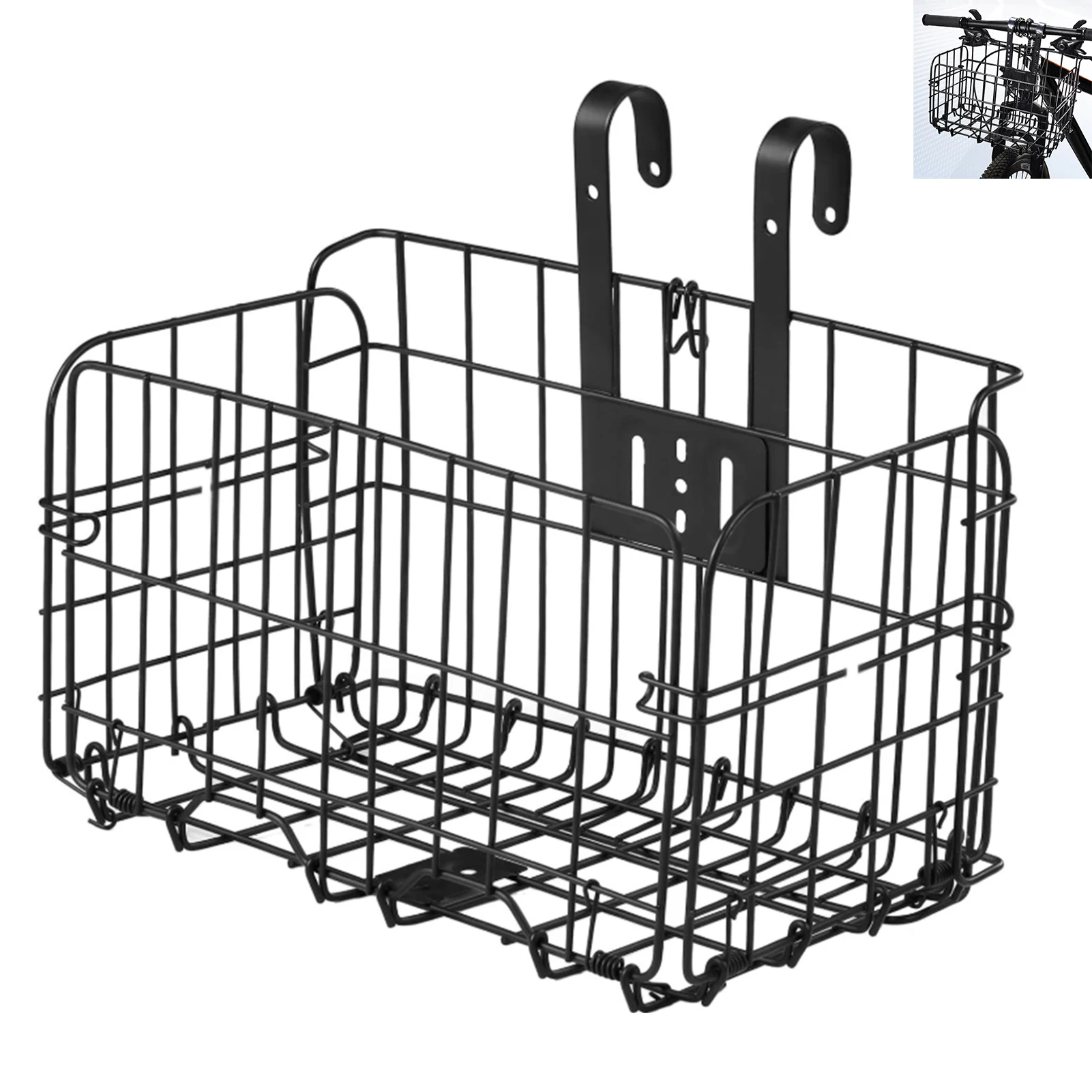 

Задняя подвесная корзина для велосипеда Прочная и невыцветающая передняя корзина для велосипеда для кукол и игрушек с бутылками с водой MIAO-US