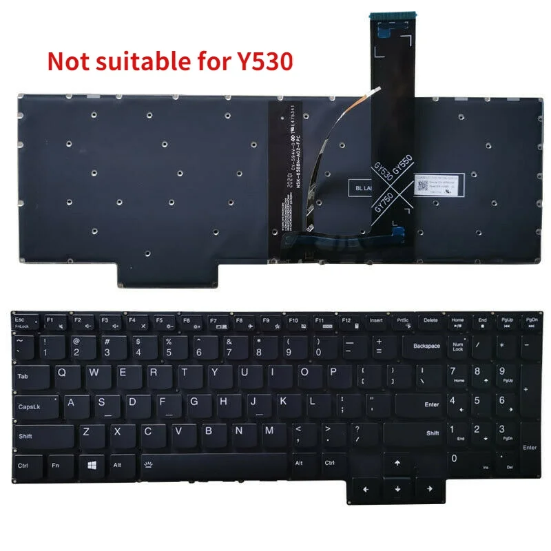 NEW US Laptop Keyboard For Lenovo IdeaPad Gaming 3-15IMH05 15ARH05 15ACH GY530 GY550 GY570 with backlit