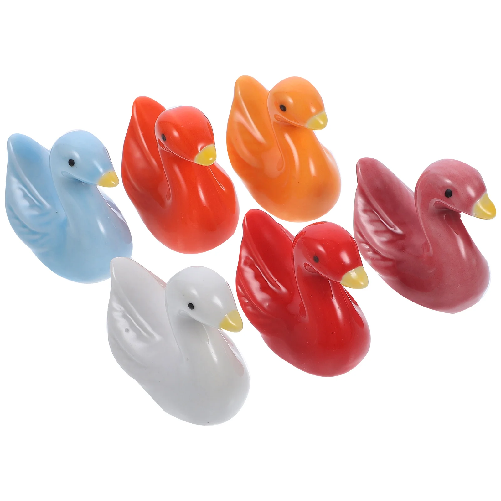 

6Pcs Ceramic Cute Chopstick Rest Spoon Fork Holder Kitchen Cutlery Organizer Dining Table Decoration Multifunctional