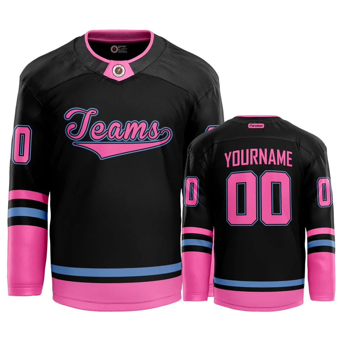 Custom Streetwear Black Hockey Jersey – Bold & Stylish Design Personalized Uniform Hockey Jersey Competition Training Jerseys