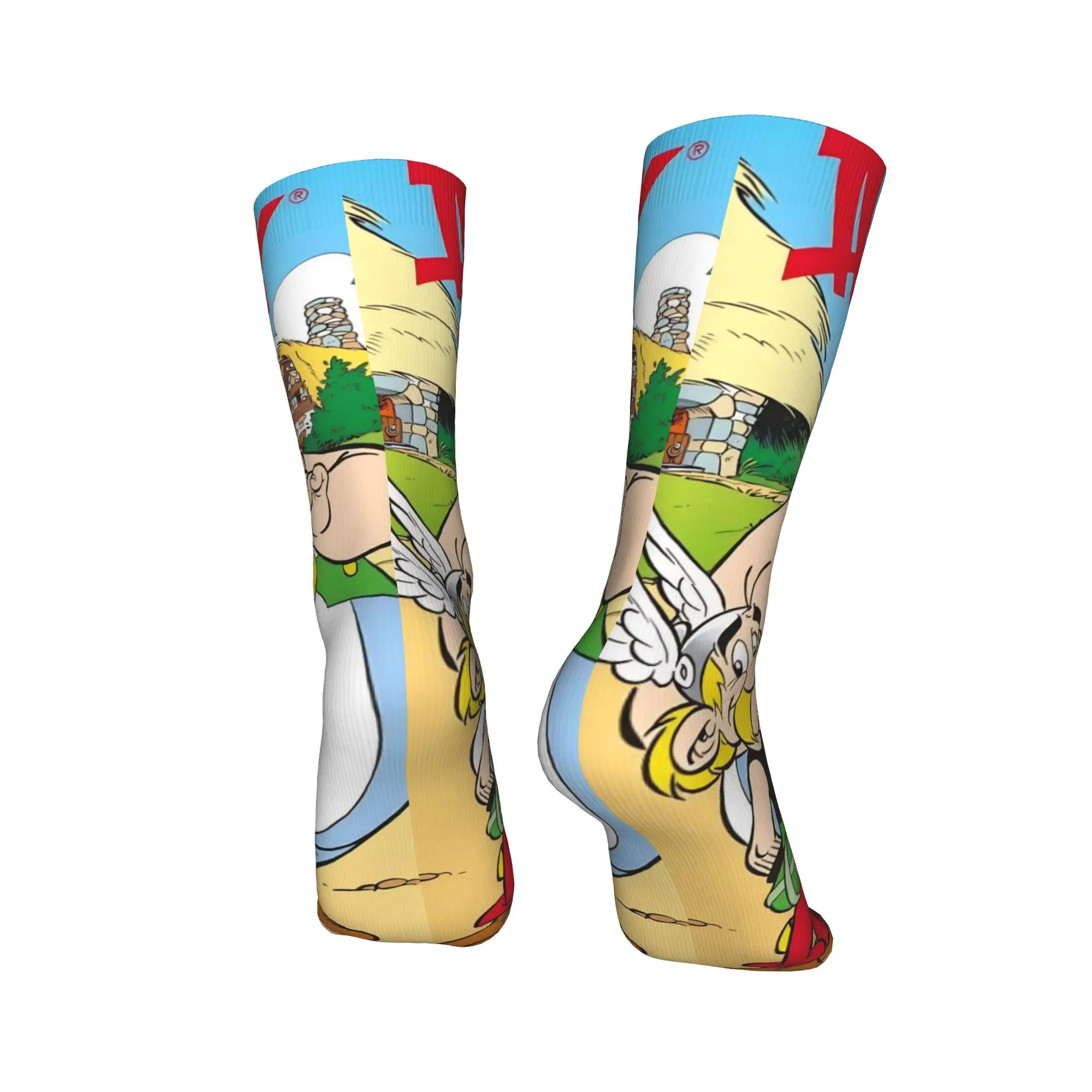 Paar sokken Asterix en Obelix kousen Winter grappige zachte sokken grafische buitensport antislip sokken