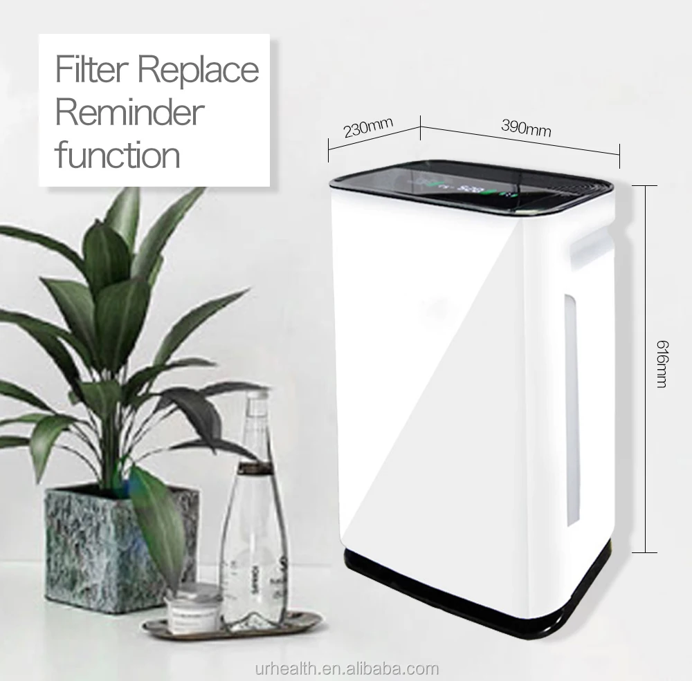 Portable Plasma Air Purifier Built‑in Ionizer Dehumidifier Fresh Hepa Filter For Personal Indoor Air Treatment