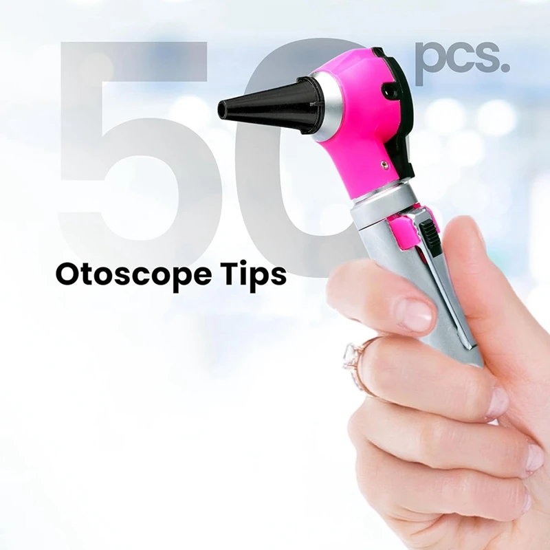 Diagnostic Otoscope Covers,Disposable Plastic Ear Otoscope Specula Tips 2.7Mm and 4.2Mm (25 Piece of Each Size)-A09G