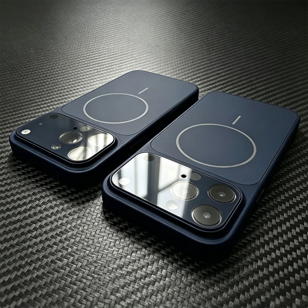 Luxury Magnetic Instant Large Window Camera Lens Protector Case For iPhone 18 Pro Max 17 Air 16 15 14 13 12 11 For Magsafe Cover view 2