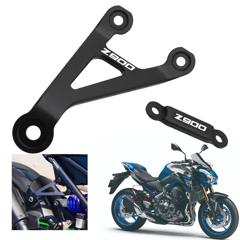 

Fit For Kawasaki Z900 Z 900 2017-2023 2022 2021 2019 Motorcycle CNC Aluminium Alloy Accessories Exhaust Bracket Holder Hanger