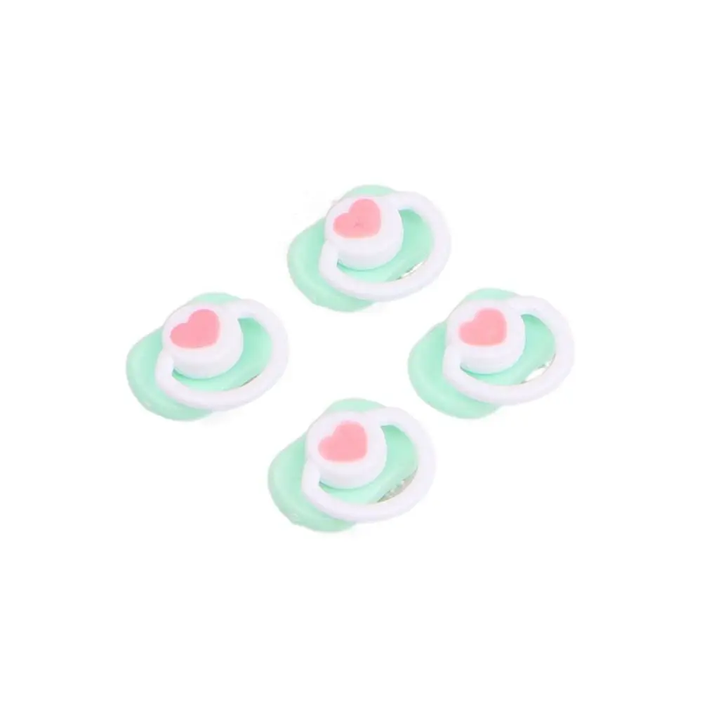 4 pçs chupeta modelo mini boneca chupeta em miniatura rosa/azul bjd boneca manequim chupeta bonito boneca de plástico chupeta acessórios